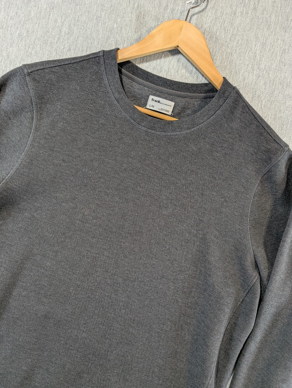 Frank By Frank And Oak Crewneck Sweatshirt Men's Large Black Like New